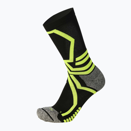 detail MICO X-COUNTRY LIGHT PERFORMANCE SOCK Black/Fluo